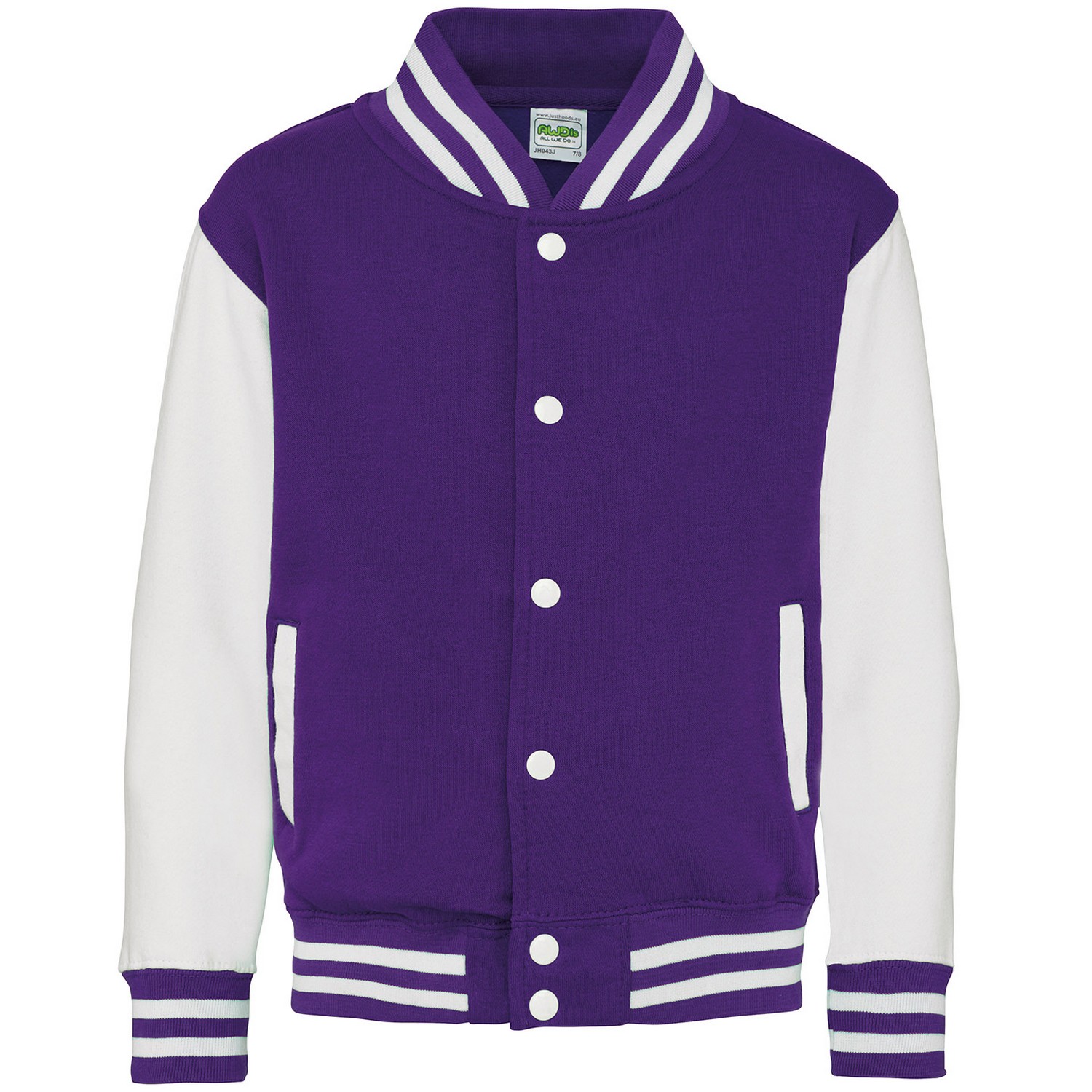 Awdis Childrens/Kids Varsity Jacket (PC7314) - Picture 15 of 18