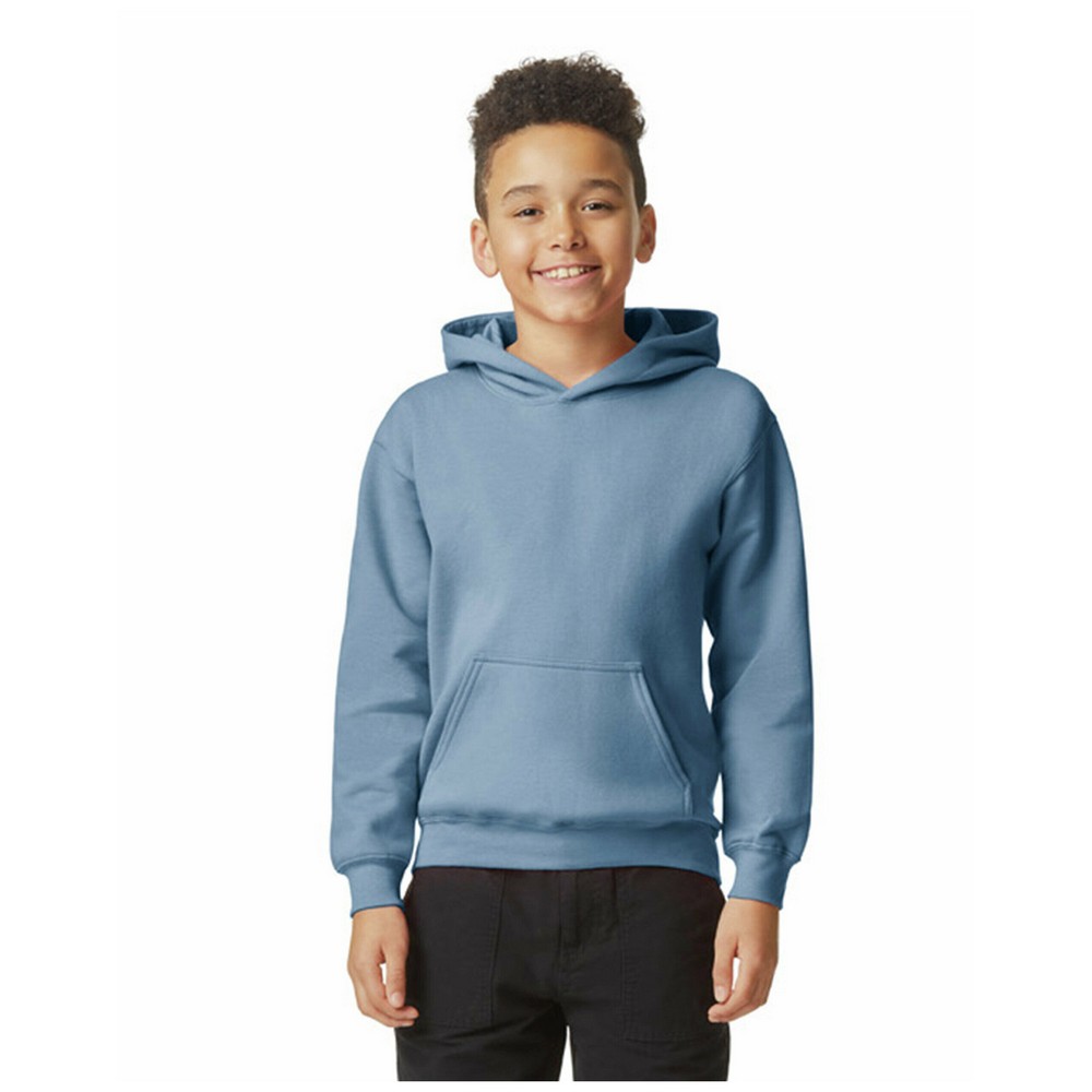Gildan Childrens/Kids Softstyle Plain Midweight Hoodie (PC7459) - Picture 29 of 30