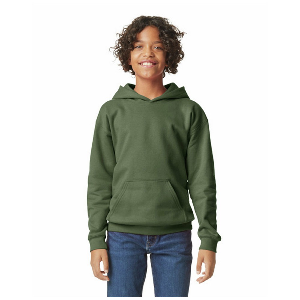 Gildan Childrens/Kids Softstyle Plain Midweight Hoodie (PC7459) - Picture 14 of 30
