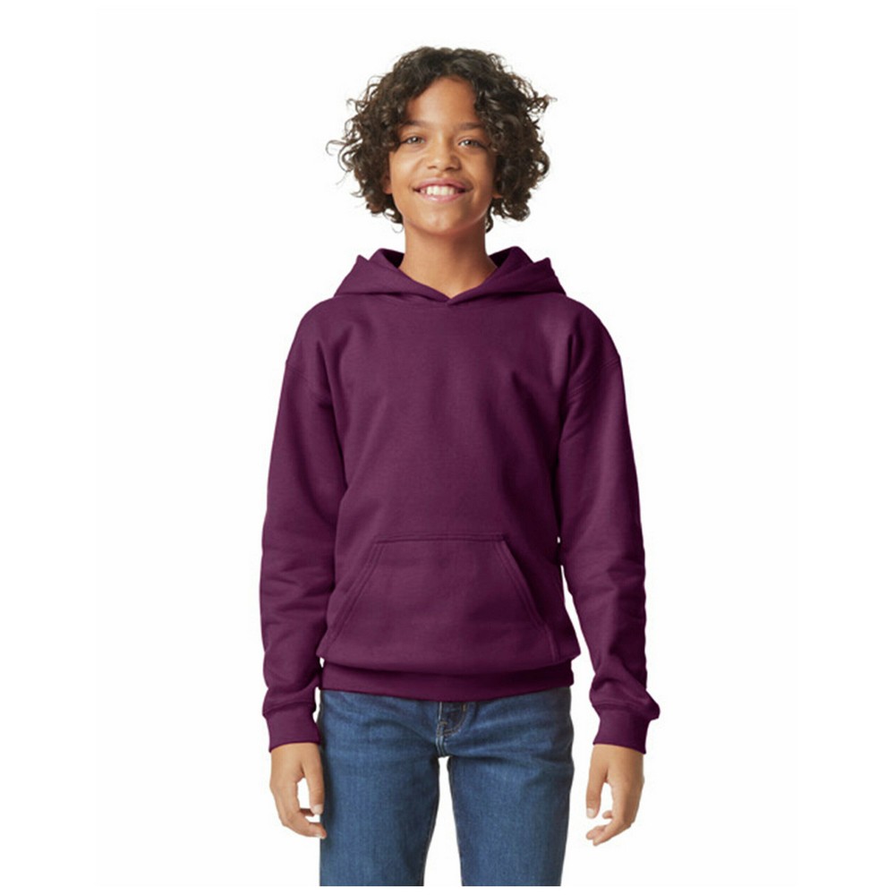 Gildan Childrens/Kids Softstyle Plain Midweight Hoodie (PC7459) - Picture 12 of 30