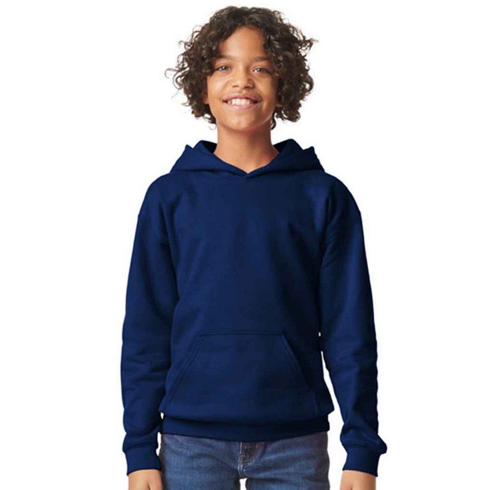 Gildan Childrens/Kids Softstyle Plain Midweight Hoodie (PC7459) - Picture 16 of 30