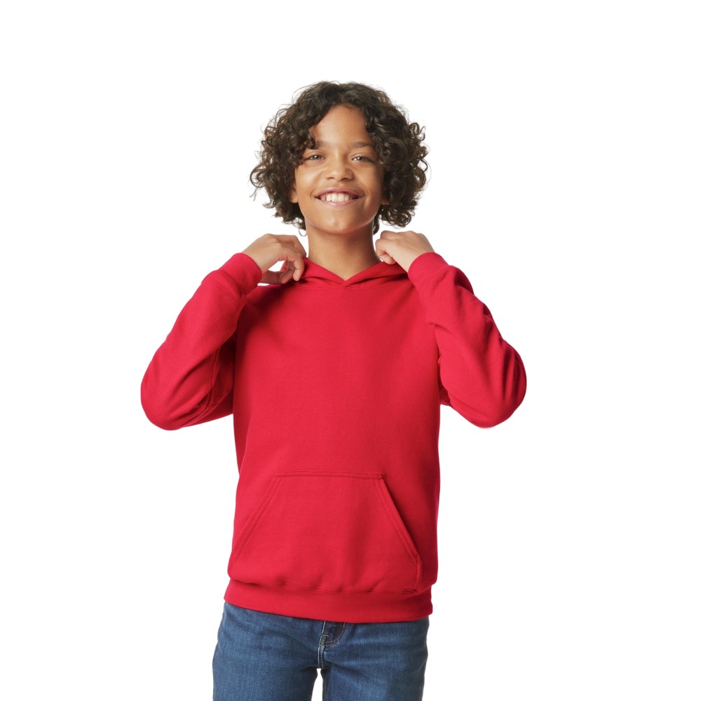 Gildan Childrens/Kids Softstyle Plain Midweight Hoodie (PC7459) - Picture 21 of 30