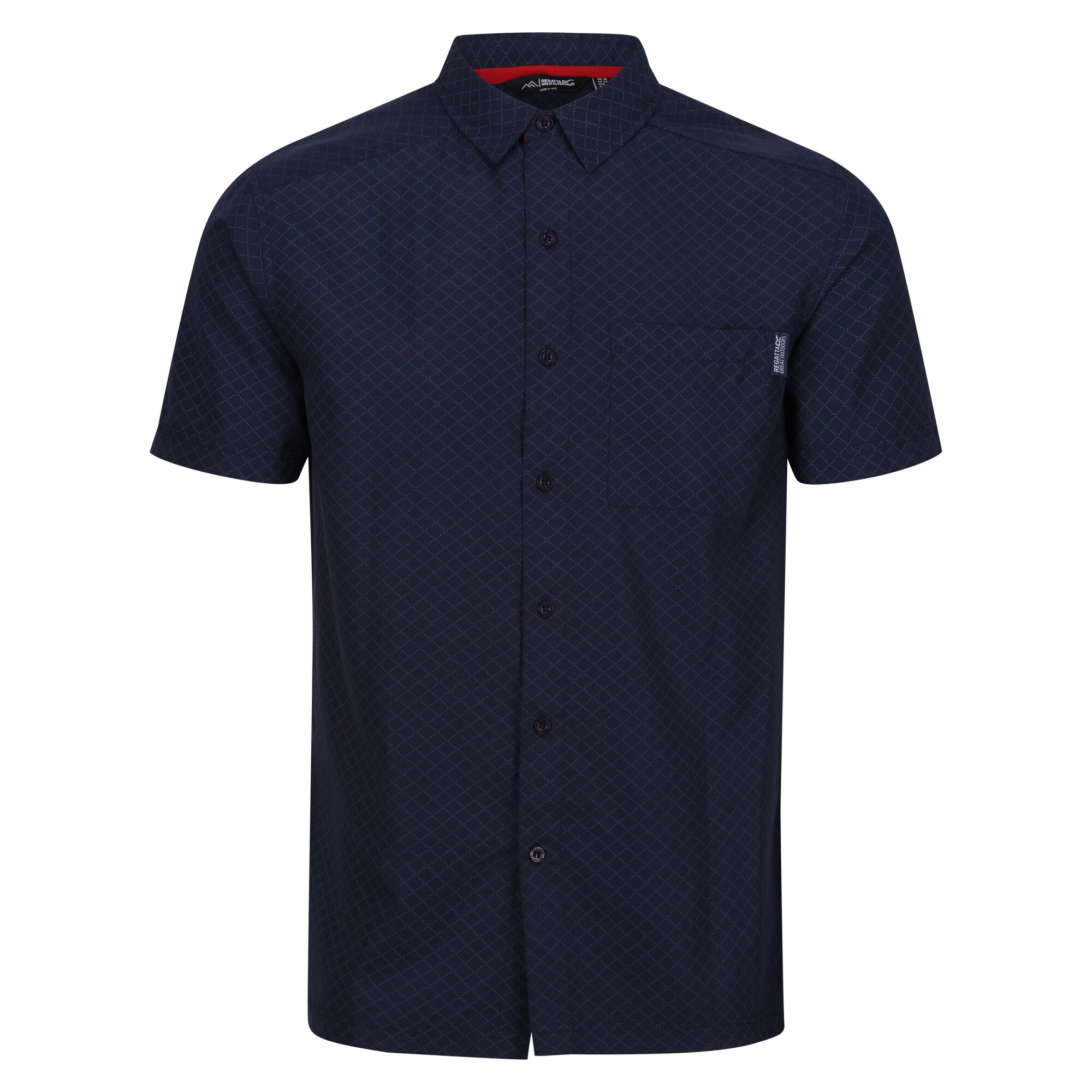 Regatta Mens Mindano VIII Patterned Short-Sleeved Shirt RG10034 - Picture 16 of 18
