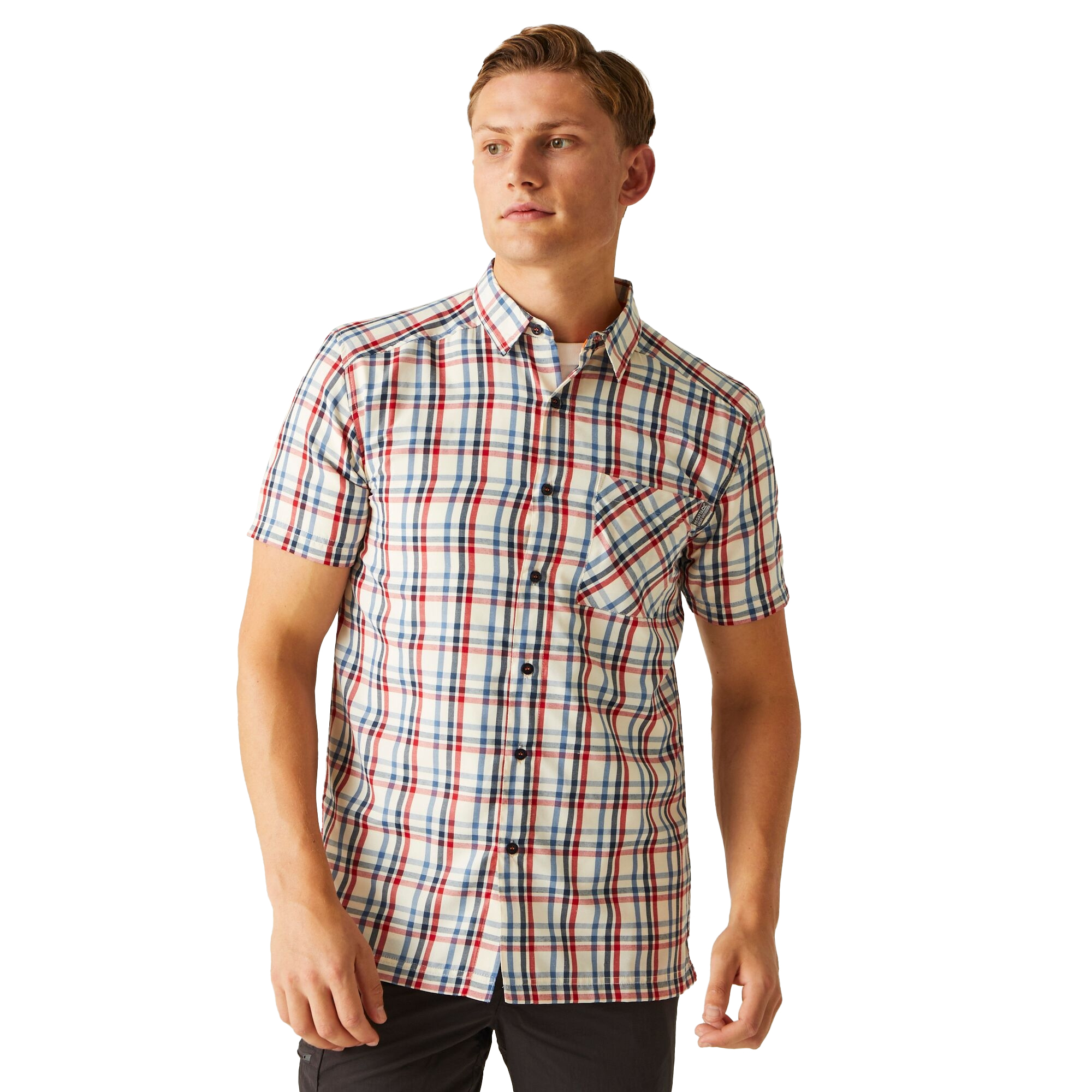 Regatta Mens Mindano VIII Patterned Short-Sleeved Shirt RG10034 - Picture 9 of 18