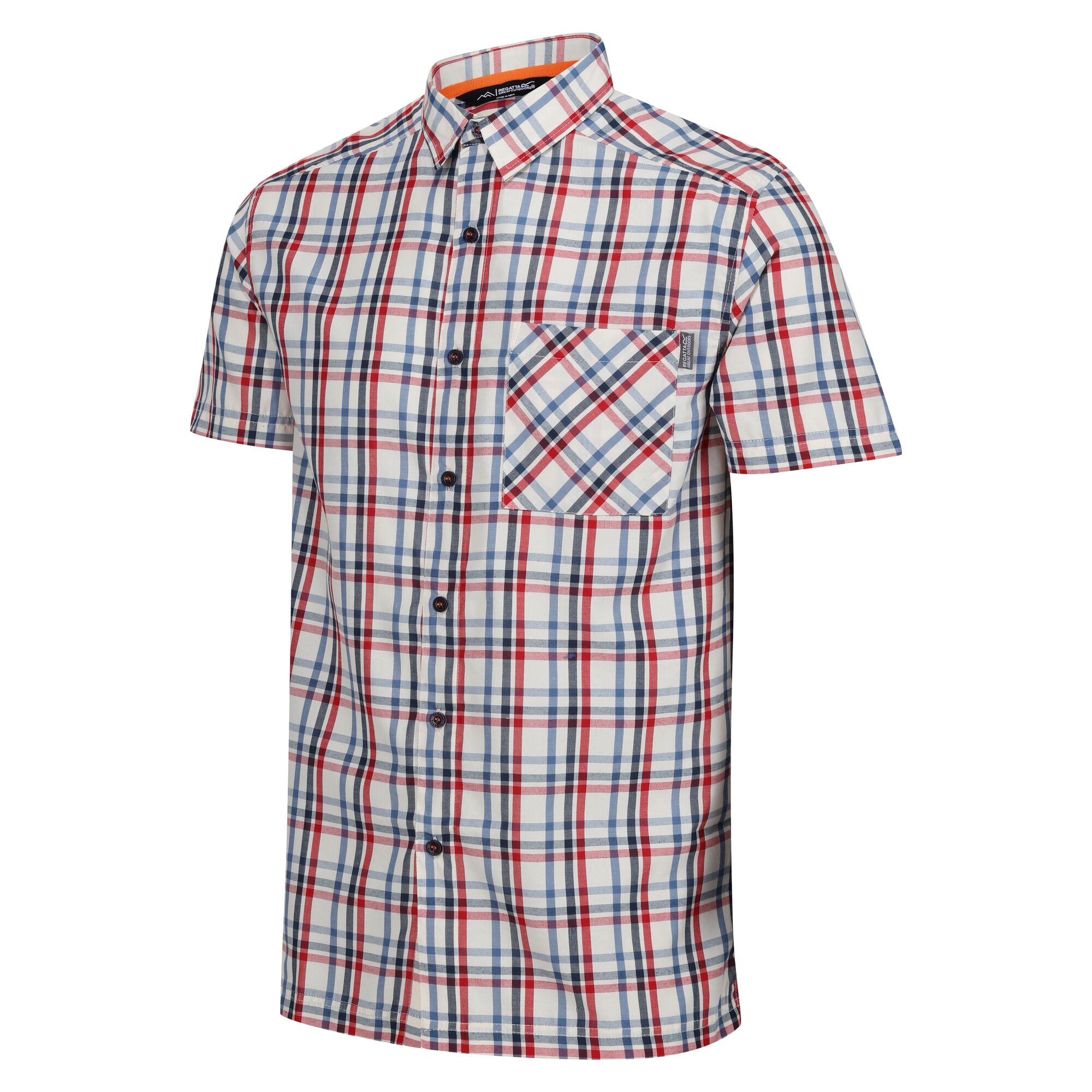 Regatta Mens Mindano VIII Patterned Short-Sleeved Shirt RG10034 - Picture 8 of 18