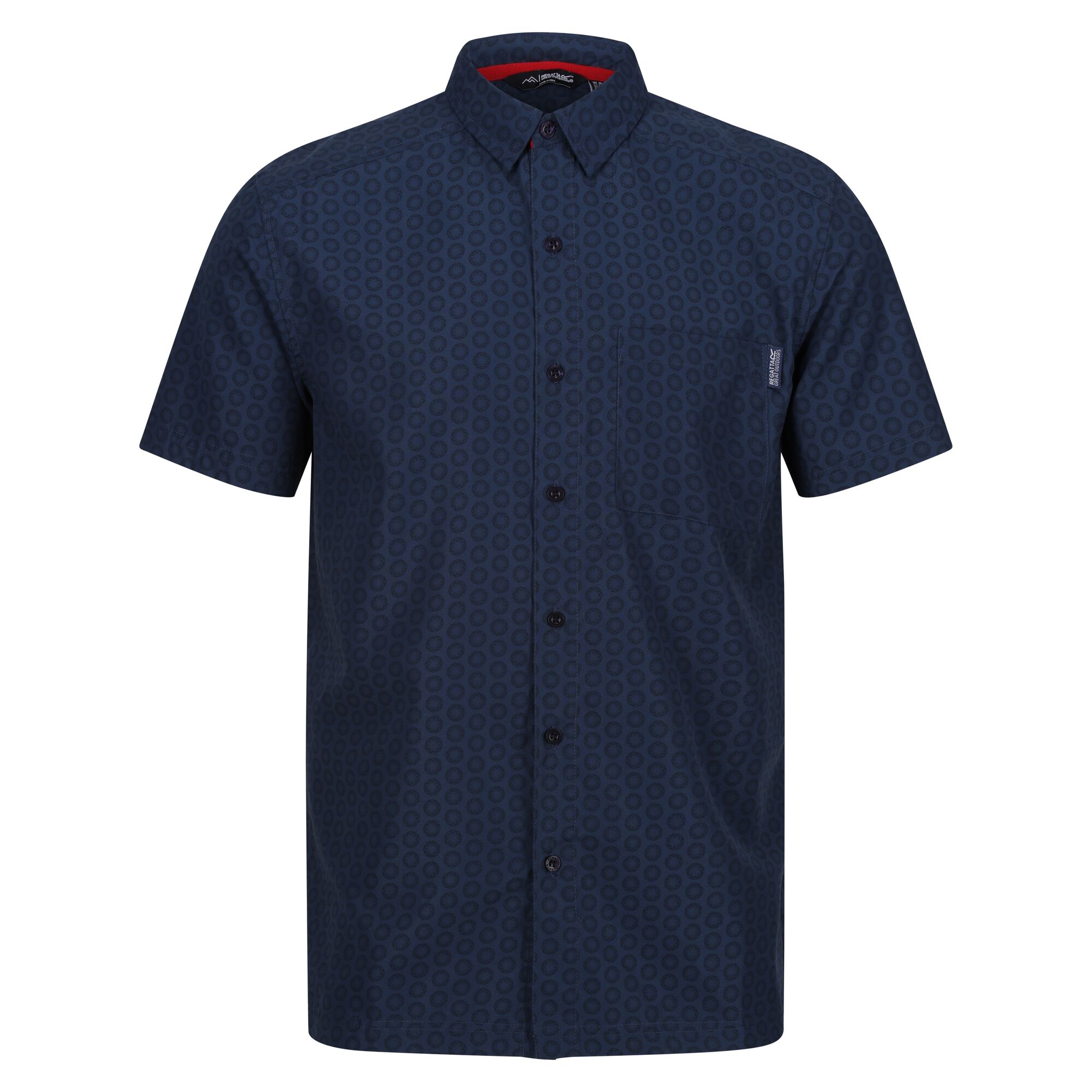 Regatta Mens Mindano VIII Patterned Short-Sleeved Shirt RG10034 - Picture 10 of 18