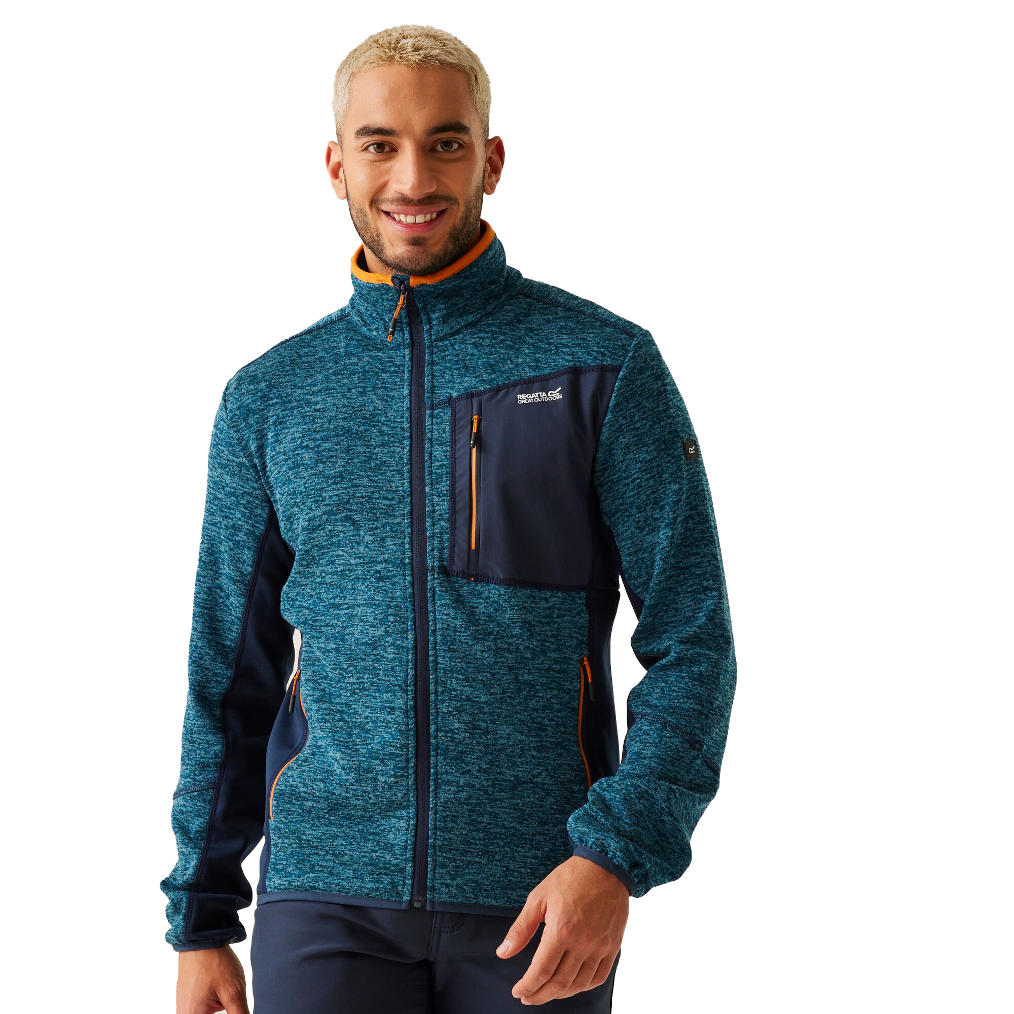 Regatta Mens Baslinn Marl Full Zip Fleece Jacket (RG11189) - Picture 23 of 31