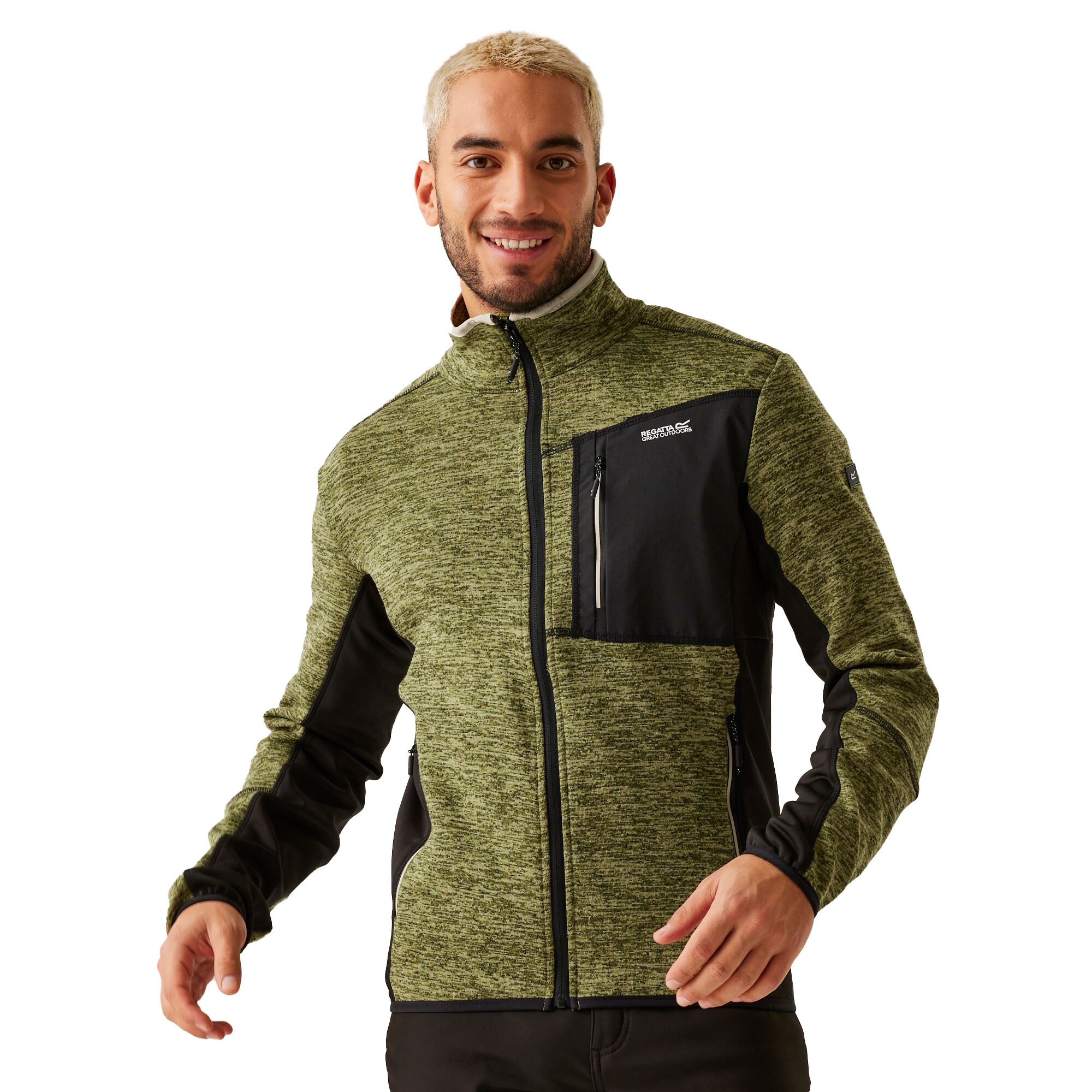 Regatta Mens Baslinn Marl Full Zip Fleece Jacket (RG11189) - Picture 26 of 31
