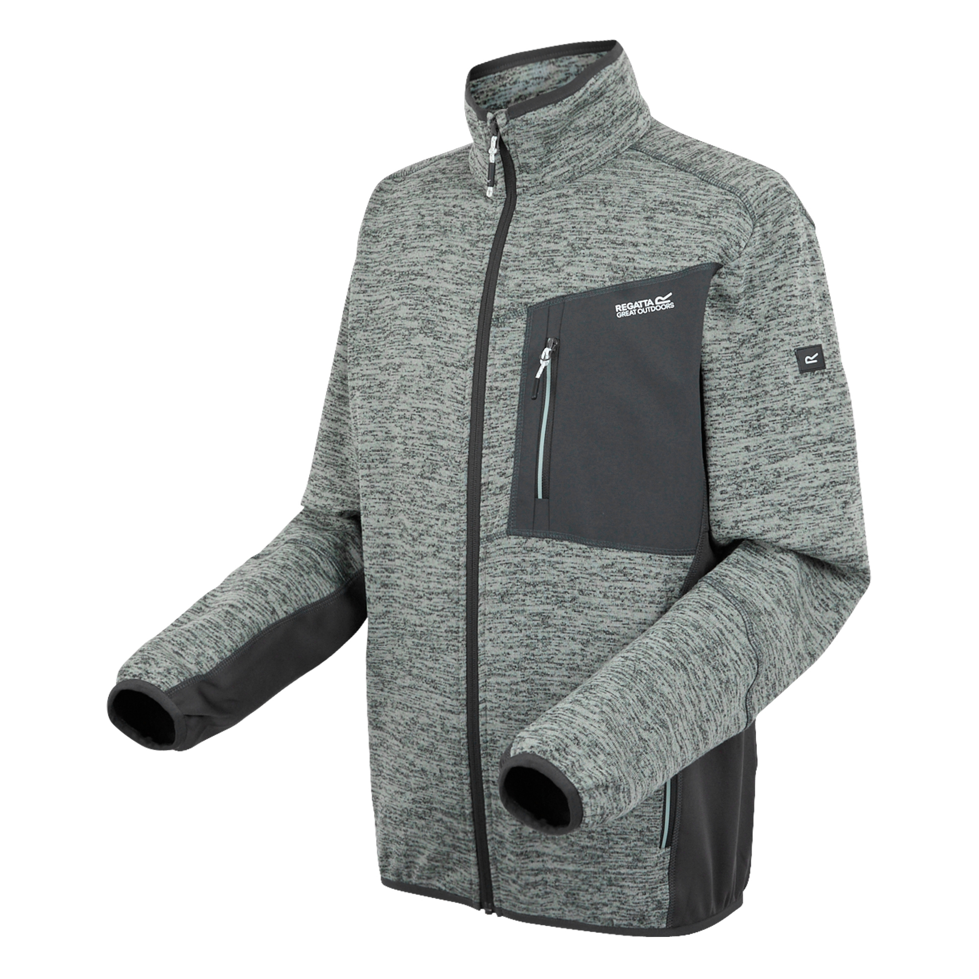Regatta Mens Baslinn Marl Full Zip Fleece Jacket (RG11189) - Picture 16 of 31