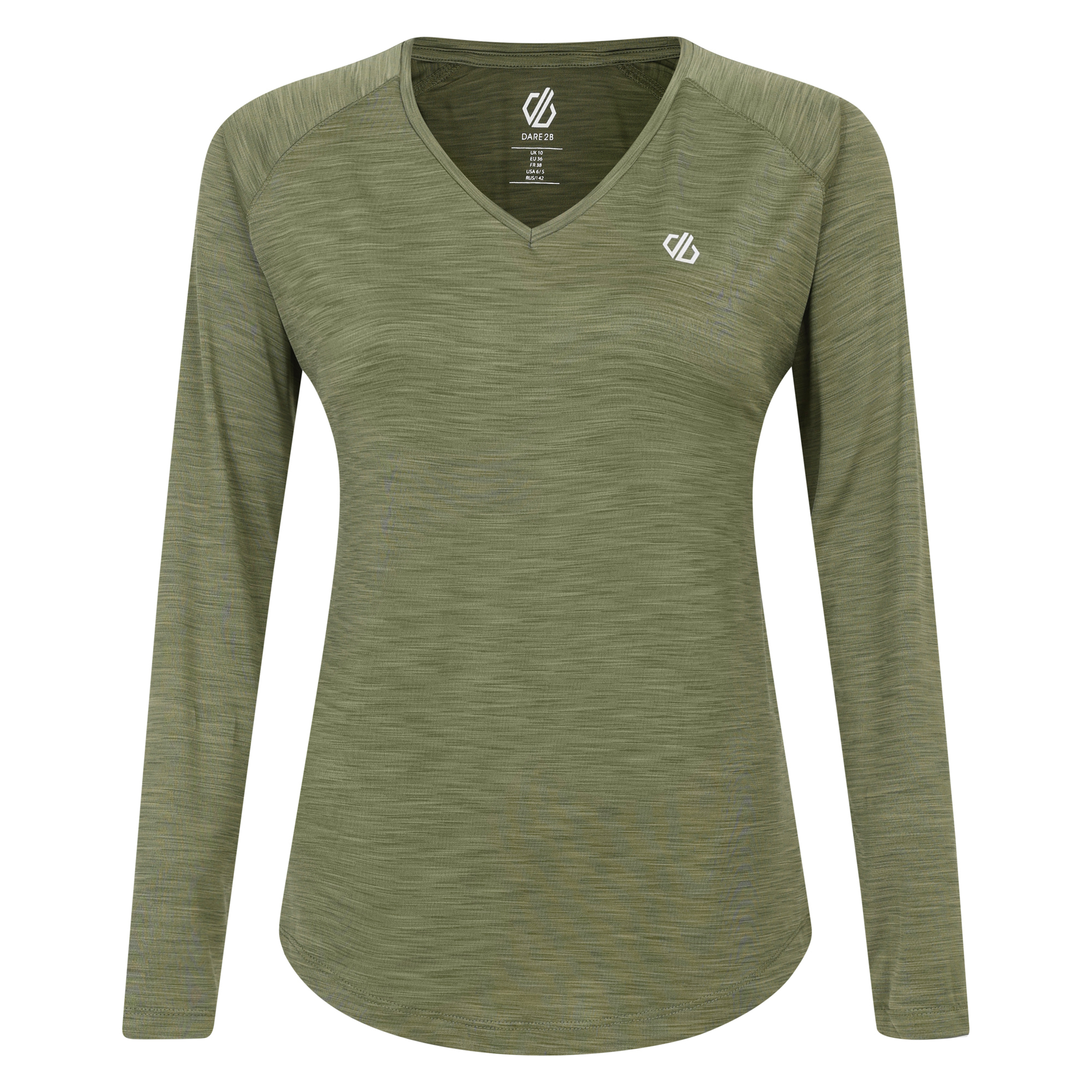 Dare 2b T-Shirt Leggera Discern Donna Maglietta da Yoga, Blu, 52