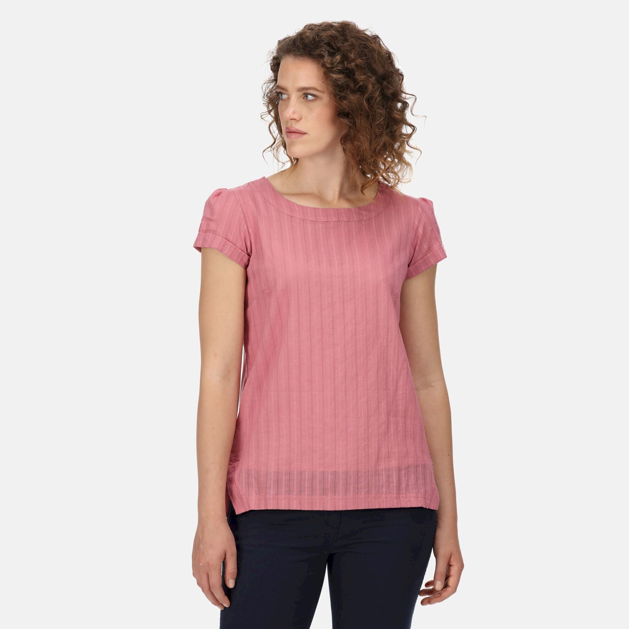 Regatta Womens/Ladies Jaelynn Dobby Cotton T-Shirt (RG7212) - Picture 9 of 12