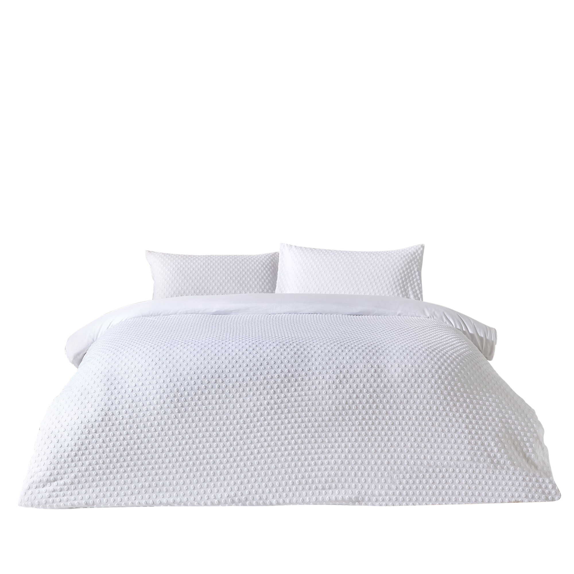 The Linen Yard Tufted Polka Dot Duvet Cover Set RV2531