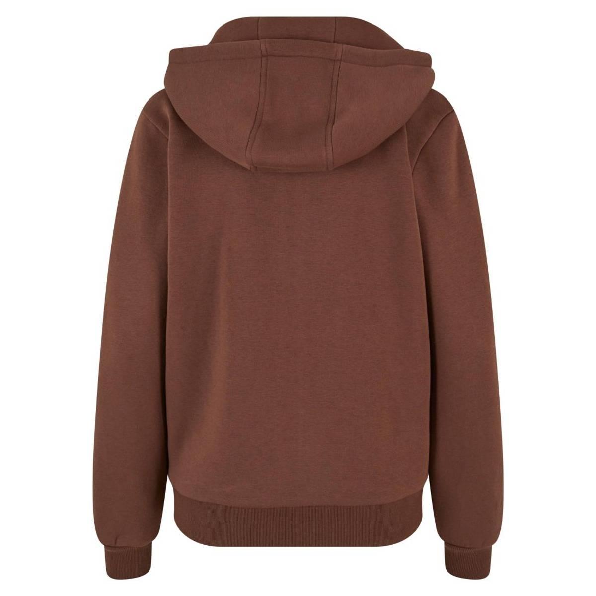 Build Your Brand Womens/Ladies Fluffy Full Zip Hoodie (RW10665) - Picture 6 of 18