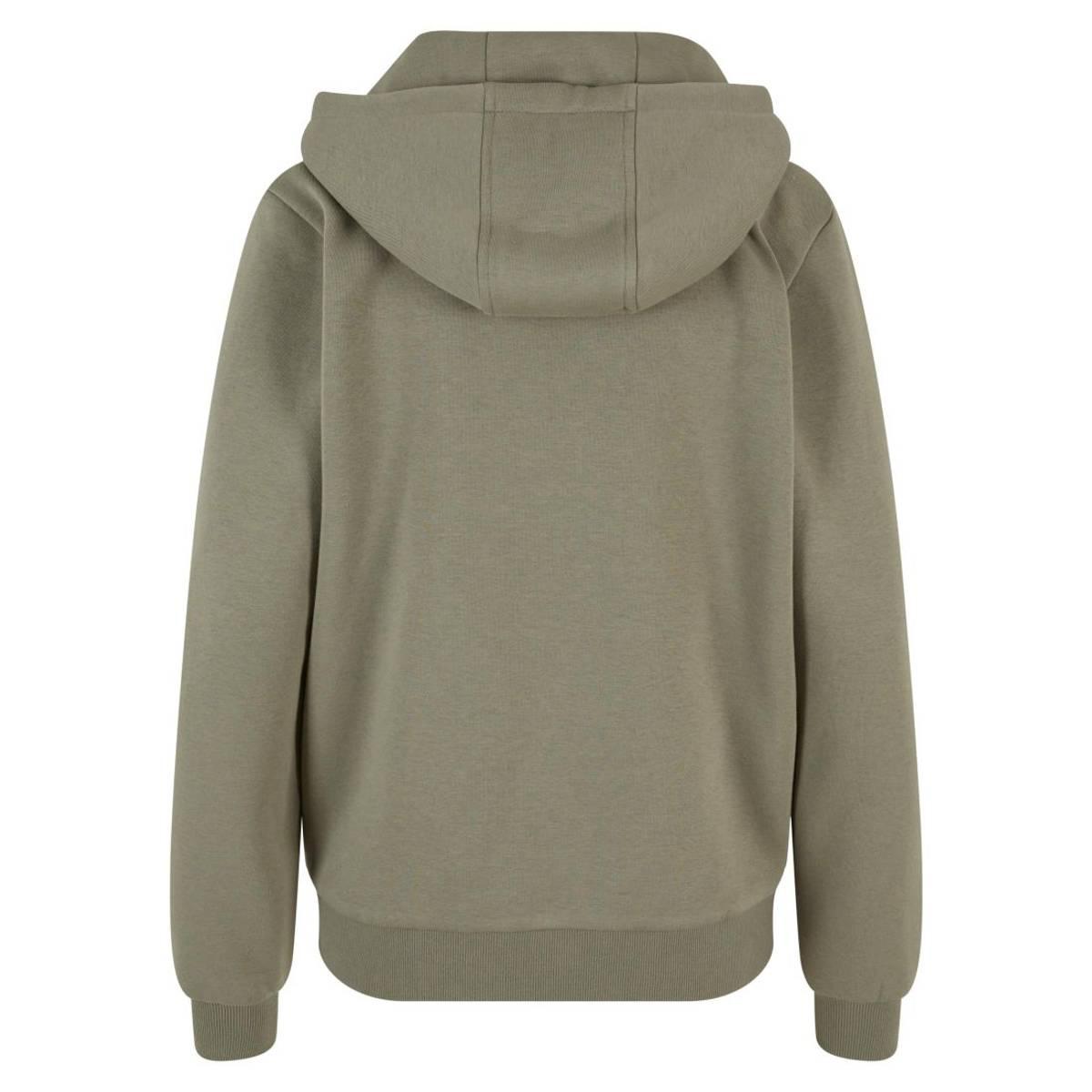 Build Your Brand Womens/Ladies Fluffy Full Zip Hoodie (RW10665) - Picture 10 of 18
