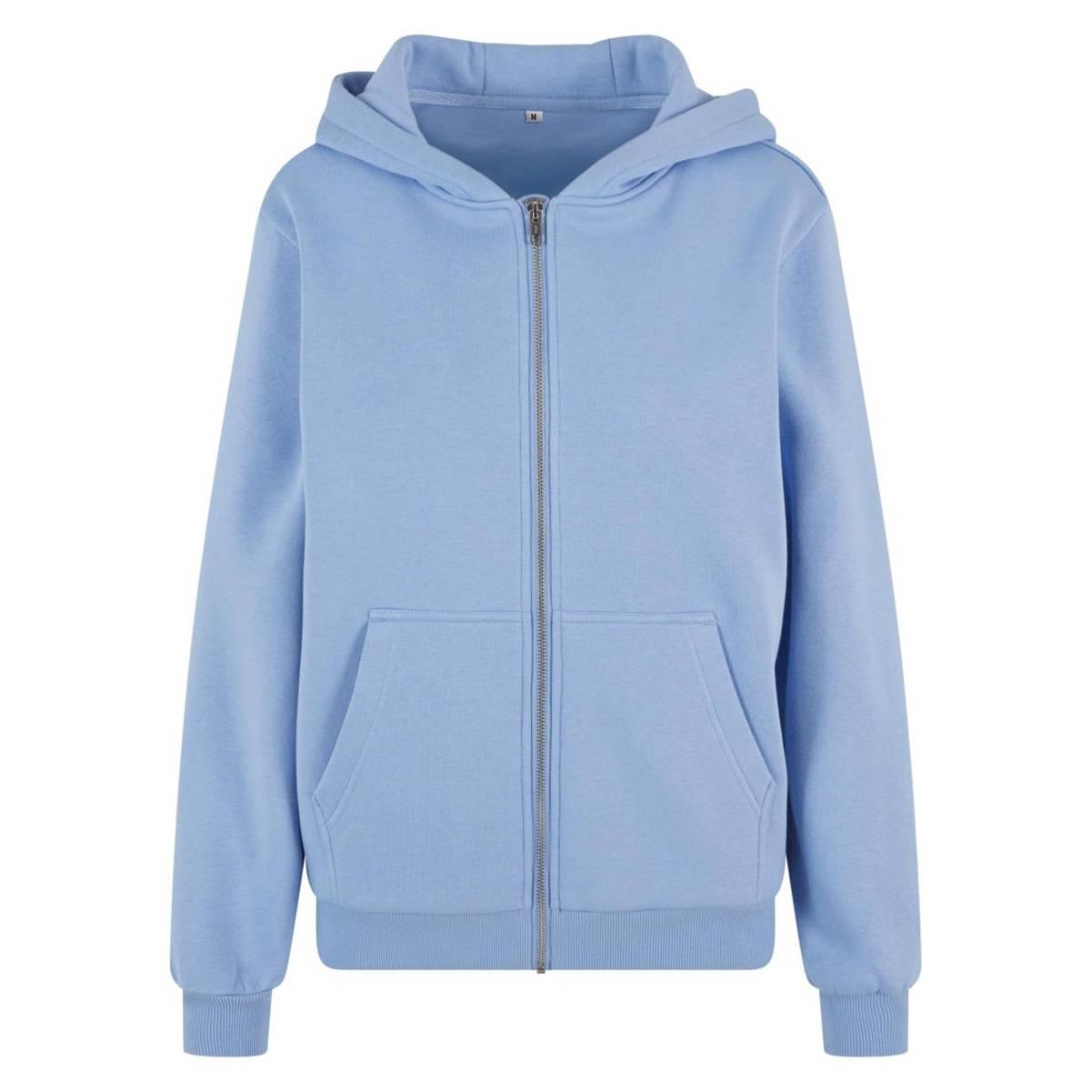 Build Your Brand Womens/Ladies Fluffy Full Zip Hoodie (RW10665) - Picture 13 of 18