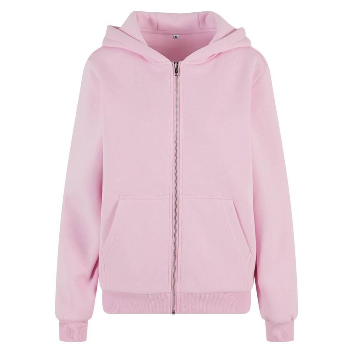 Build Your Brand Womens/Ladies Fluffy Full Zip Hoodie (RW10665) - Picture 15 of 18
