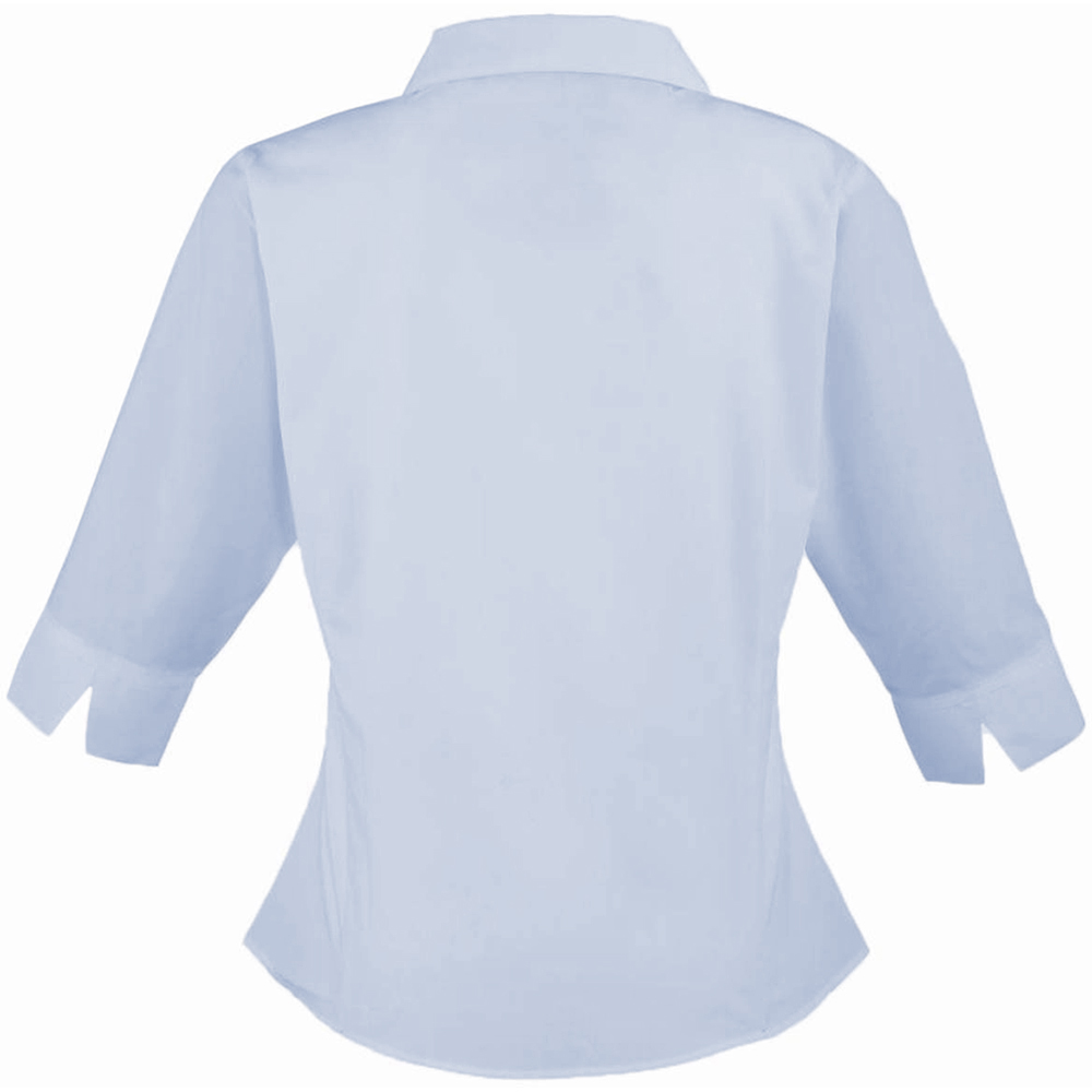 Womens/Ladies Premier 3/4 Sleeve Poplin Blouse/Plain (RW1093) - Picture 11 of 29
