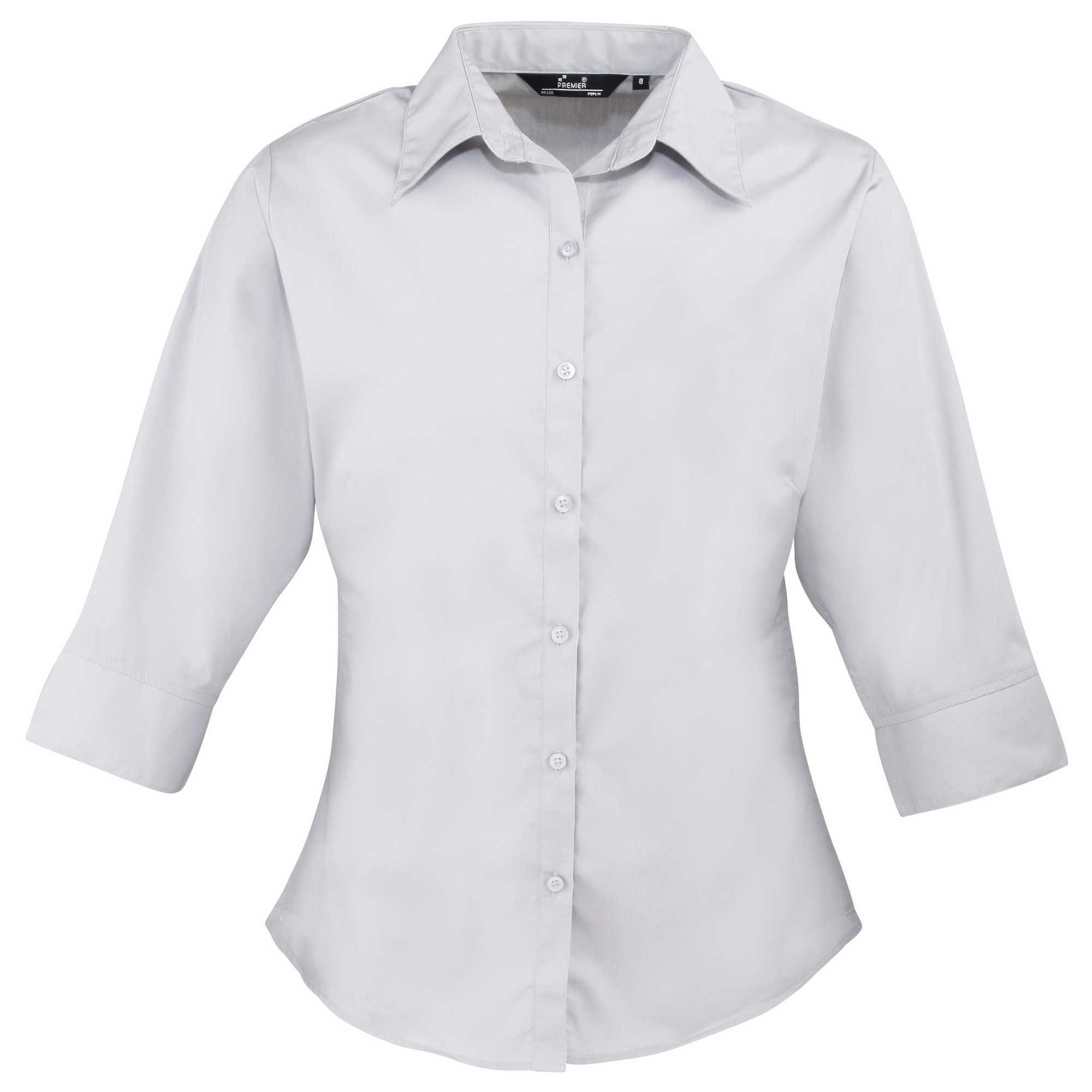 Womens/Ladies Premier 3/4 Sleeve Poplin Blouse/Plain (RW1093) - Picture 26 of 29