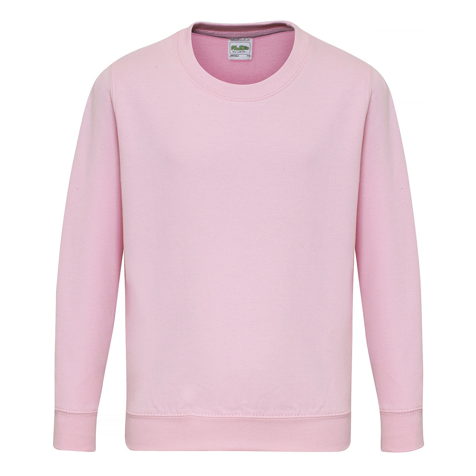 AWDis Just Hoods Childrens/Kids Plain Crew Neck Sweatshirt (RW3485) - Picture 33 of 73