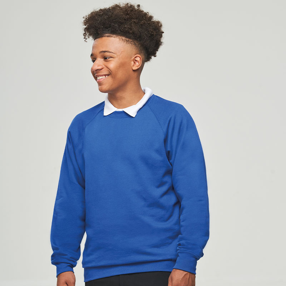 AWDis Academy Childrens/Kids Crew Neck Raglan School Sweatshirt (RW3916) - Picture 23 of 25