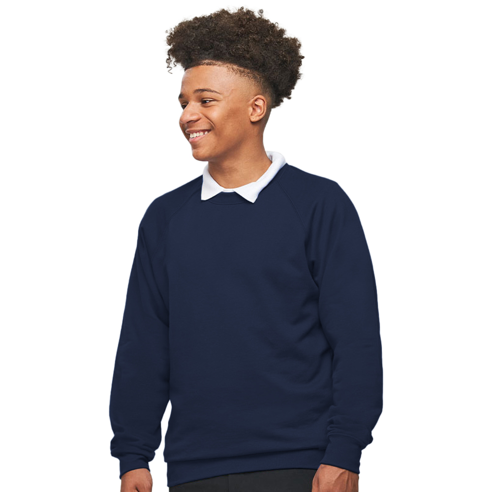 AWDis Academy Childrens/Kids Crew Neck Raglan School Sweatshirt (RW3916) - Picture 17 of 25