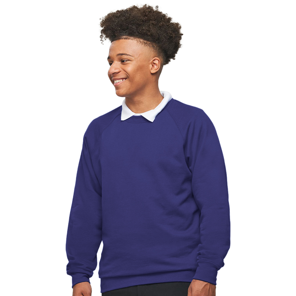 AWDis Academy Childrens/Kids Crew Neck Raglan School Sweatshirt (RW3916) - Picture 19 of 25