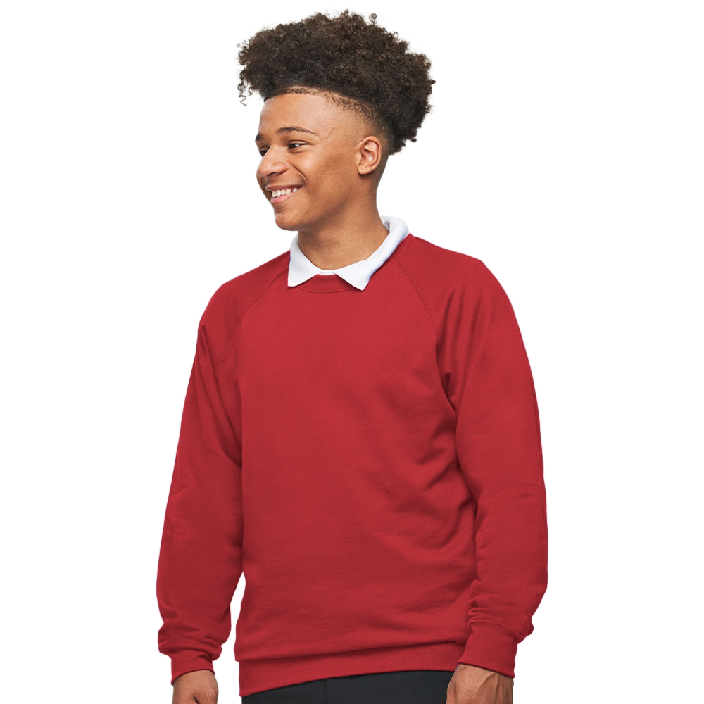 AWDis Academy Childrens/Kids Crew Neck Raglan School Sweatshirt (RW3916) - Picture 21 of 25