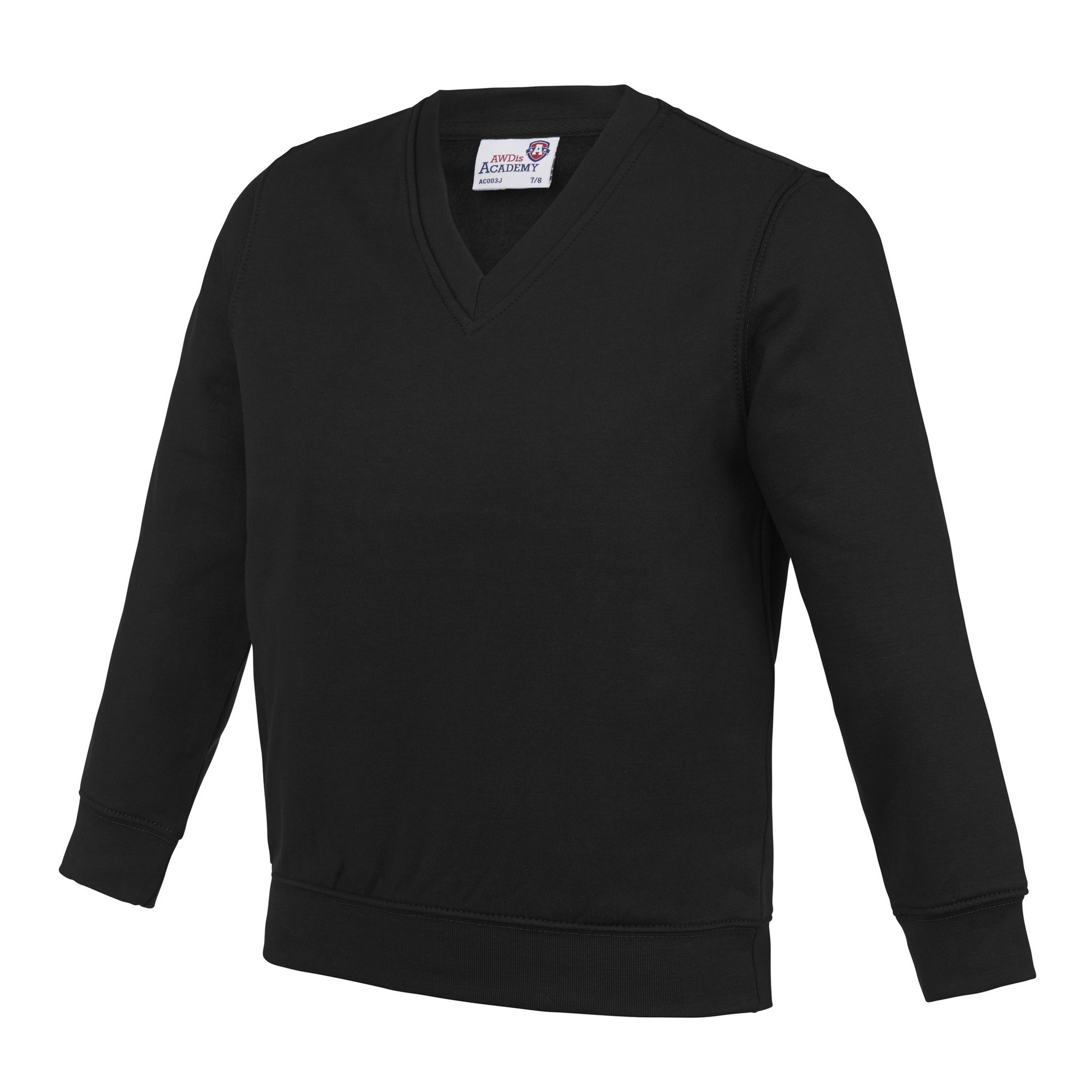 AWDis Academy Childrens/Kids Junior V Neck School Jumper/Sweatshirt (RW3925) - Picture 3 of 23