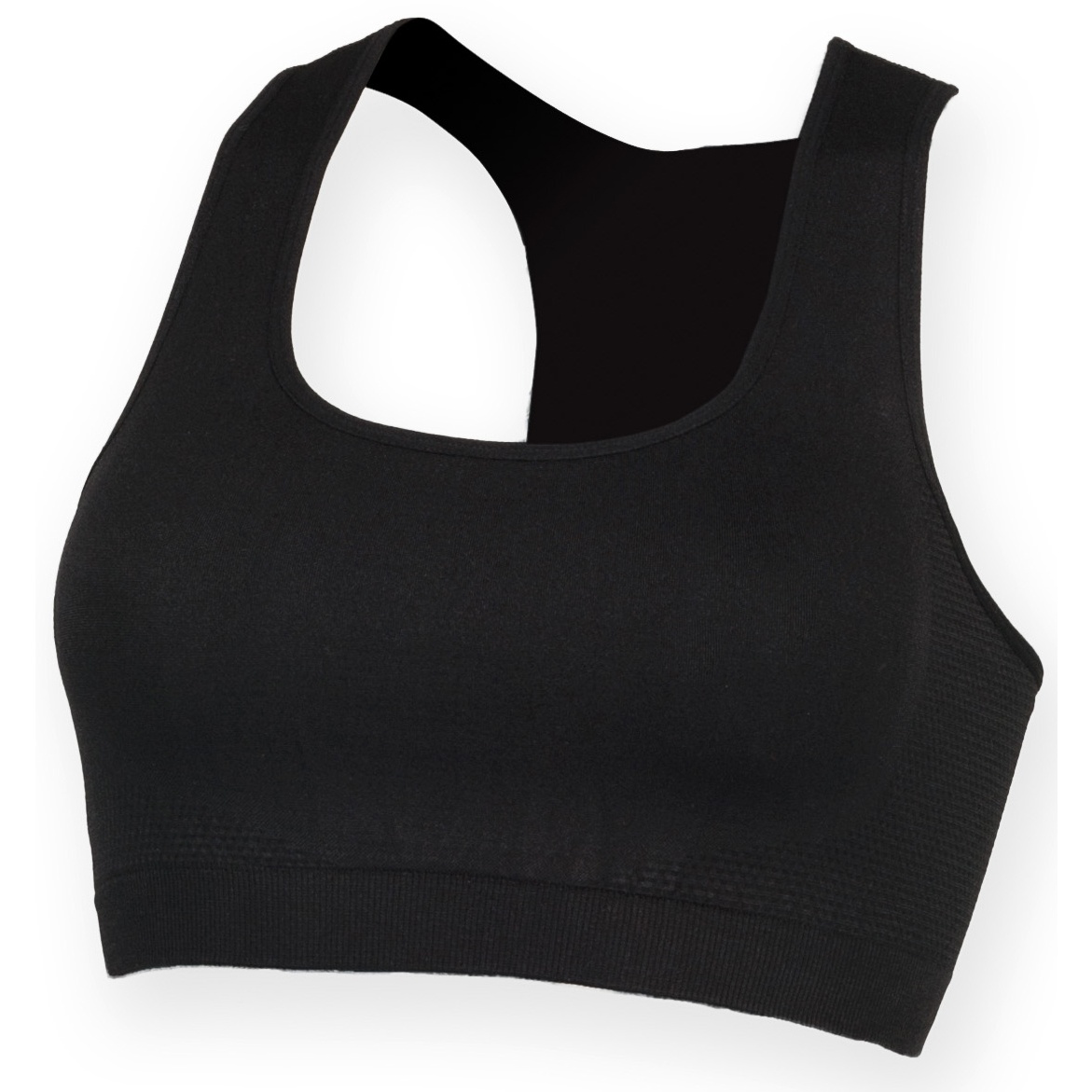 Skinni Fit Womens/Ladies Workout Sports Active Plain Cropped Top RW4424