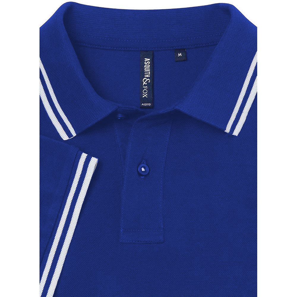Asquith & Fox Mens Classic Fit Tipped Polo Shirt RW4809 - Picture 31 of 35