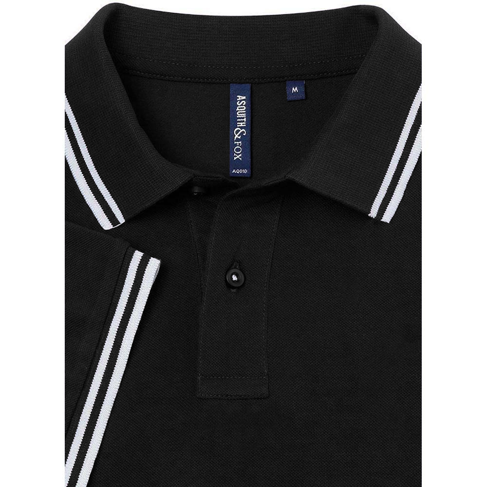 Asquith & Fox Mens Classic Fit Tipped Polo Shirt RW4809 - Picture 11 of 35