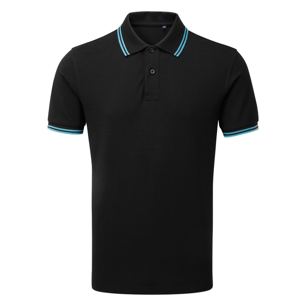 Asquith & Fox Mens Classic Fit Tipped Polo Shirt RW4809 - Picture 8 of 35