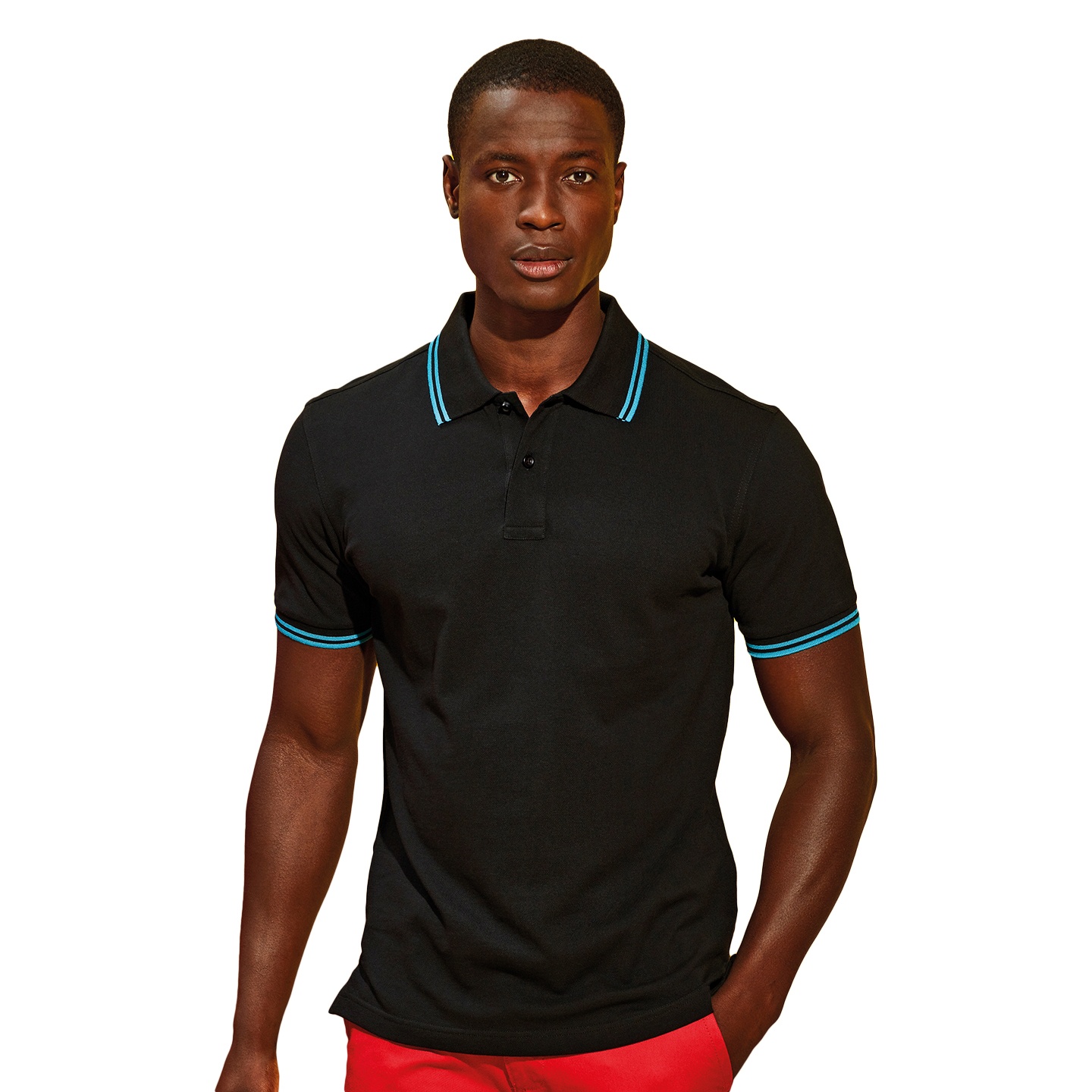 Asquith & Fox Mens Classic Fit Tipped Polo Shirt RW4809 - Picture 9 of 35