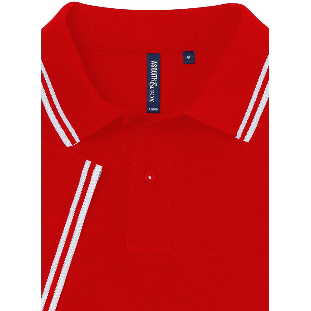 Asquith & Fox Mens Classic Fit Tipped Polo Shirt RW4809 - Picture 28 of 35