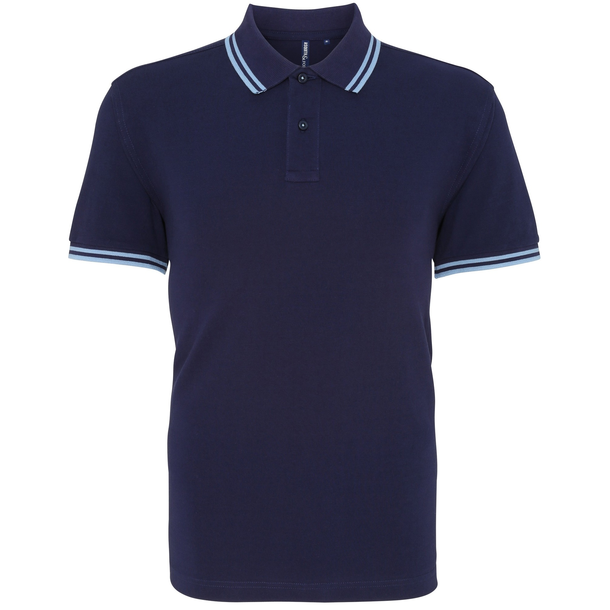 Asquith & Fox Mens Classic Fit Tipped Polo Shirt RW4809 - Picture 21 of 35