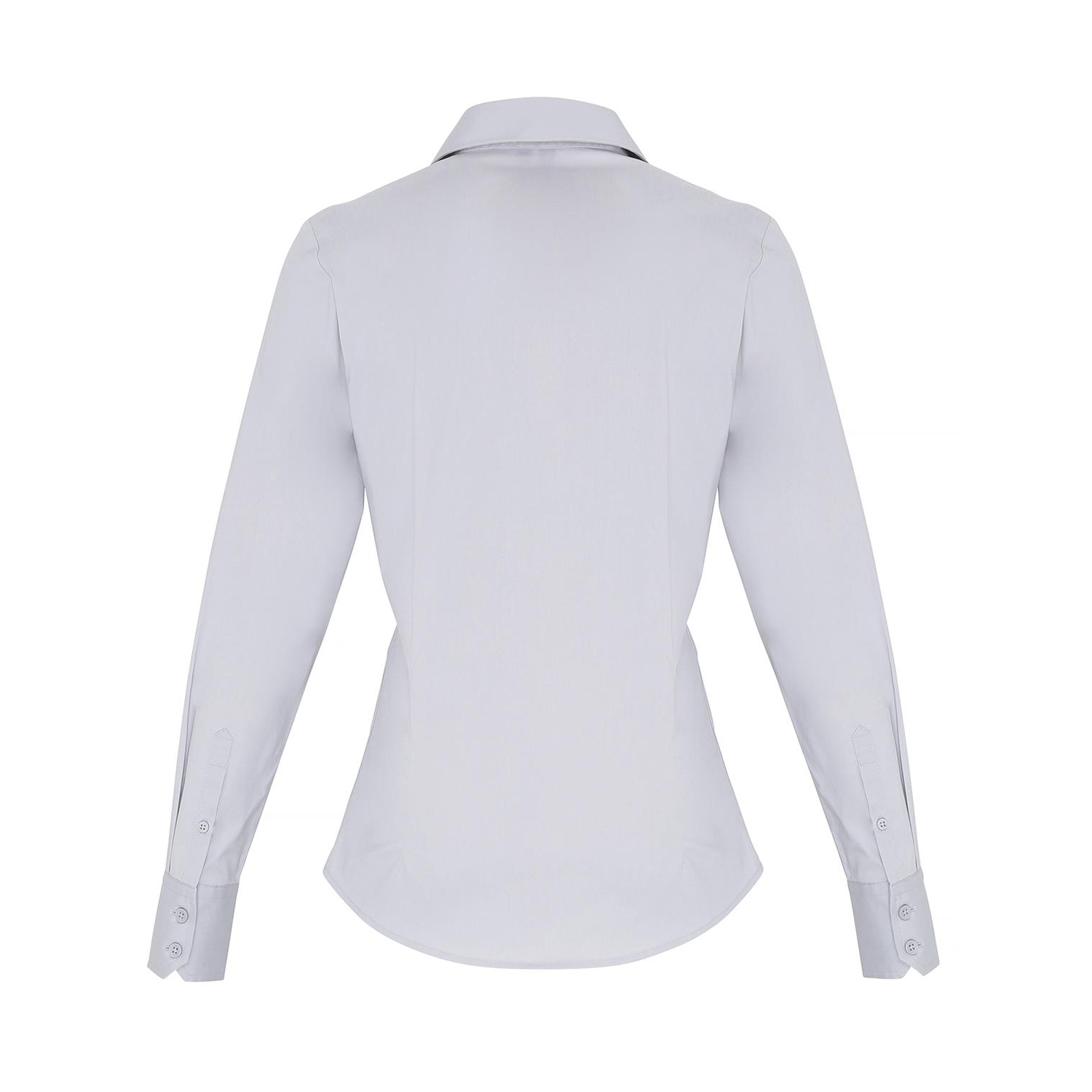 Premier Damen/Ladies Stretch Fit Popeline Langarm Bluse RW6588 - Bild 12 von 13