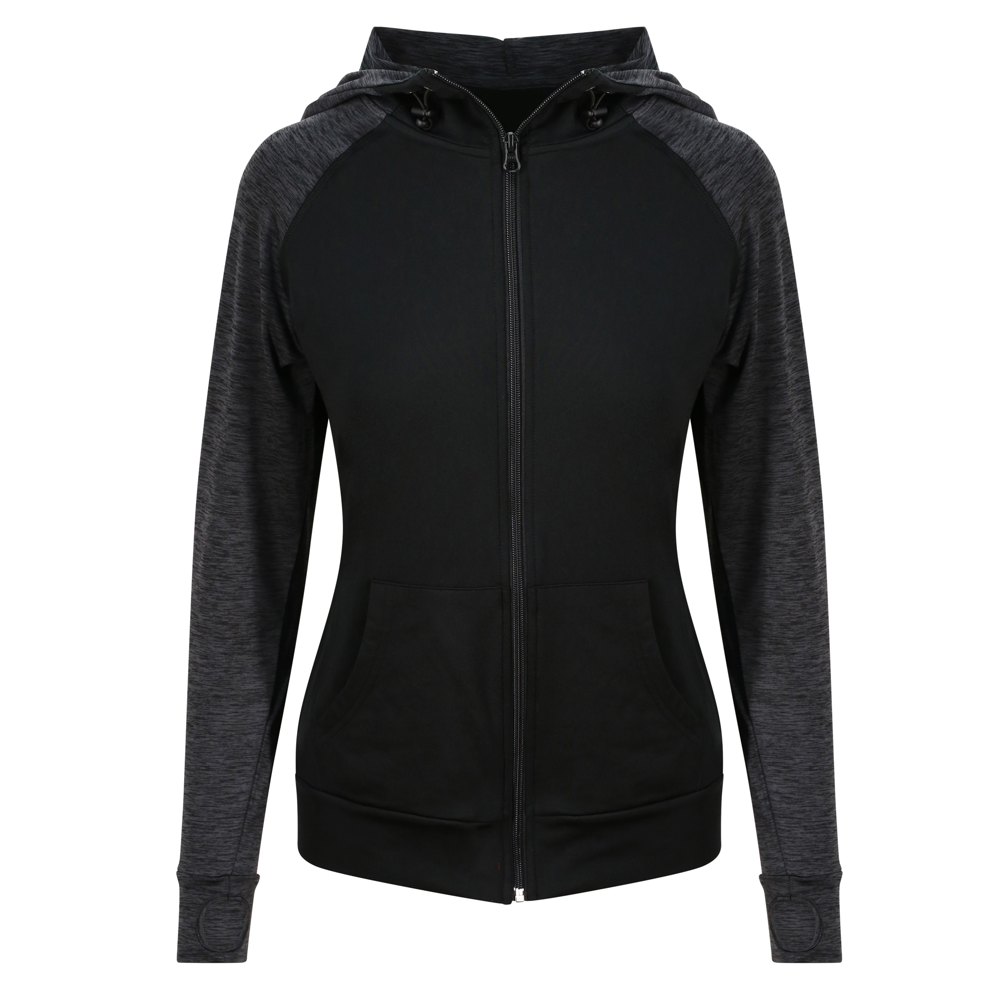 (アウディス) AWDis Just Cool レディース  Girlie Cool スポーツ 長袖パーカー トレーニングウェア フーディー RW6608 ( AWDis Just Cool Womens/Ladies Girlie Cool Contrast Zoodie