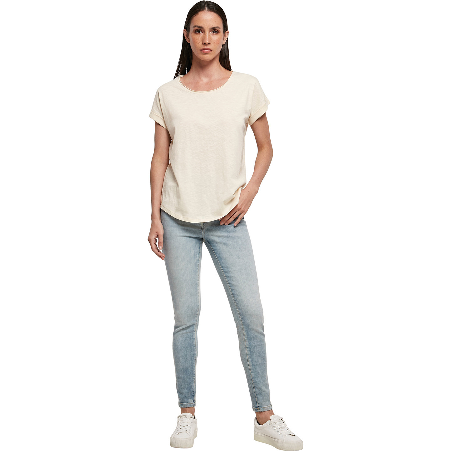 Build Your Brand Damen/Ladies Long Slub T-Shirt/N/A N/A RW8061 - Bild 20 von 20