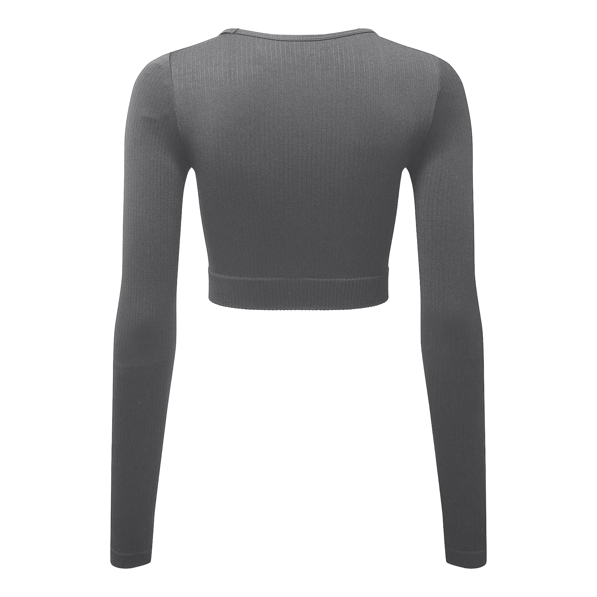 TriDri Damen/Ladies Ribbed Seamless 3D Crop Top RW8396 - Bild 10 von 11