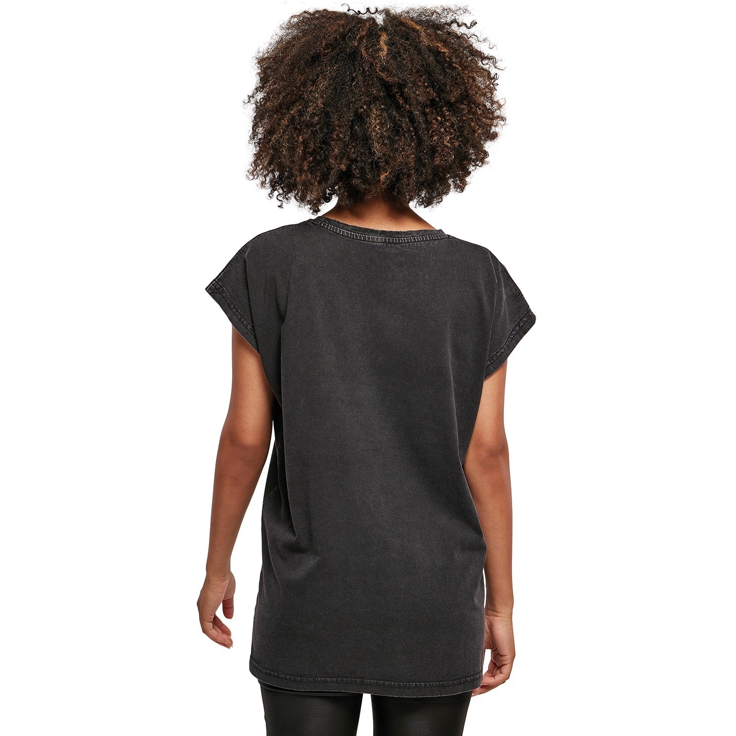 Build Your Brand Damen/Ladies Acid Wash Extended Shoulder T-Shirt (RW8464) - Bild 7 von 8