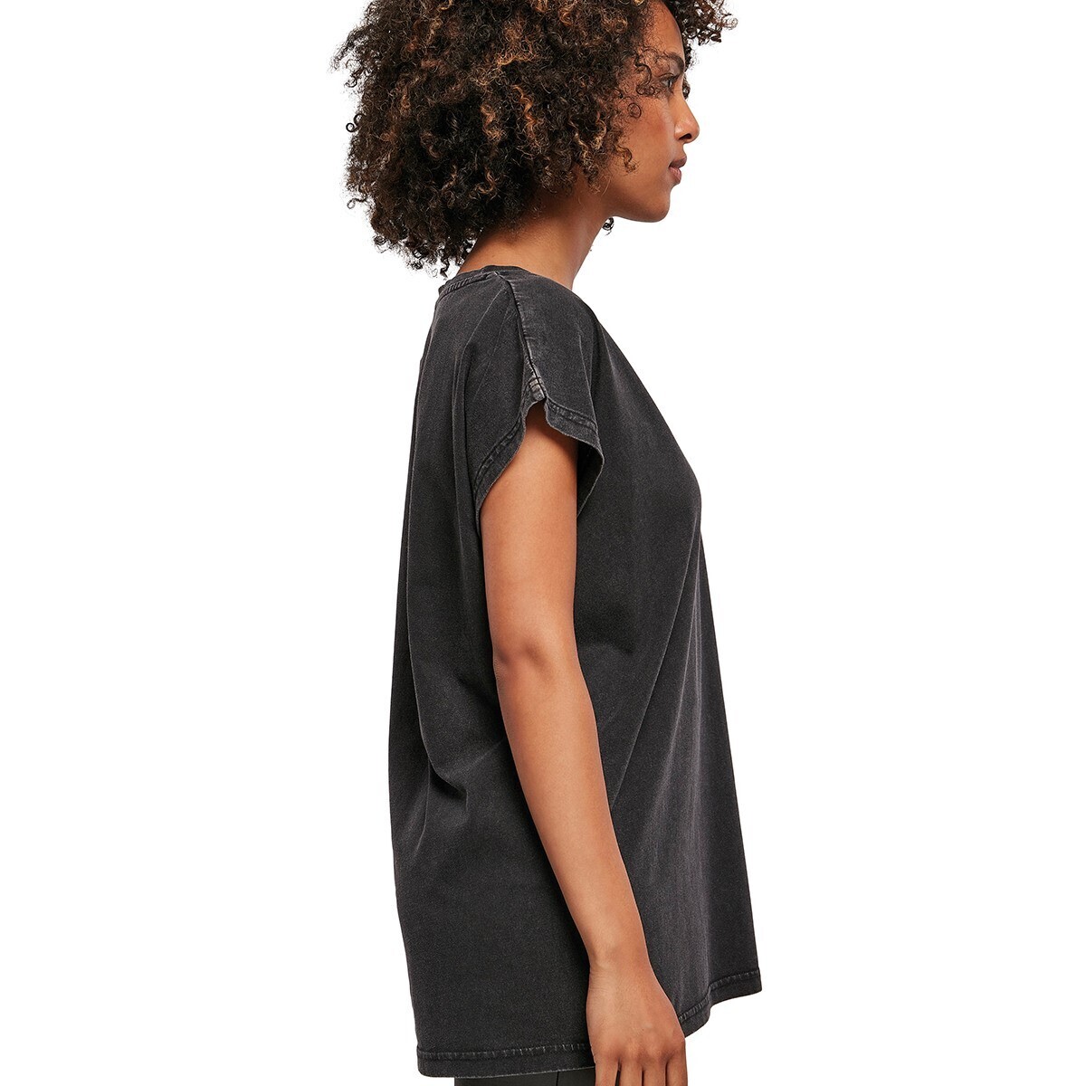 Build Your Brand Damen/Ladies Acid Wash Extended Shoulder T-Shirt (RW8464) - Bild 8 von 8