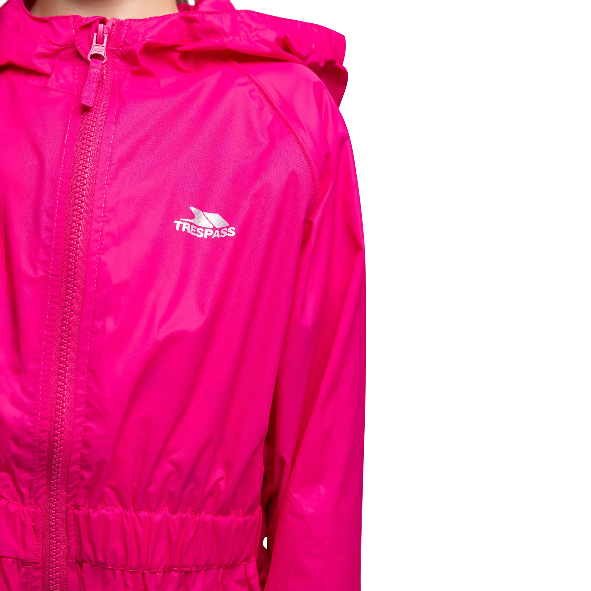 Trespass Childrens/Kids Button Waterproof Rain Suit (TP465) - Picture 8 of 9