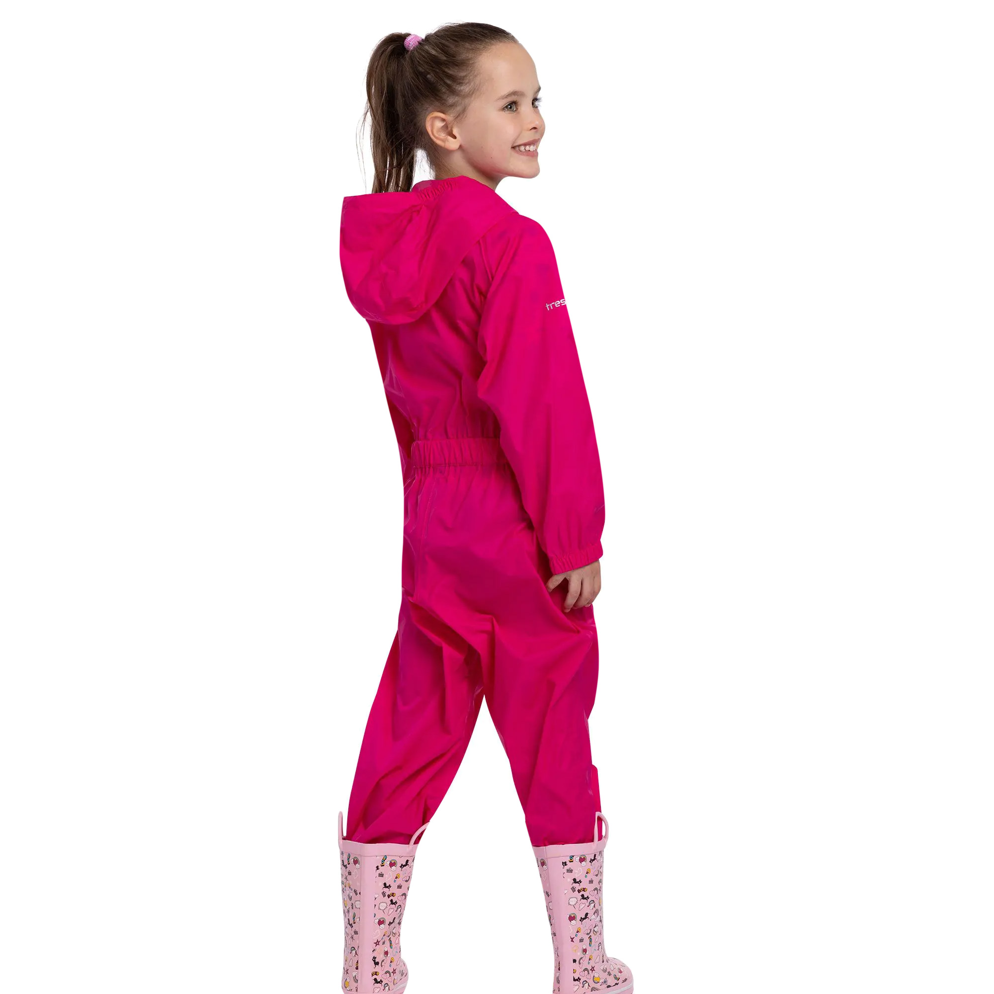 Trespass Childrens/Kids Button Waterproof Rain Suit (TP465) - Picture 9 of 9