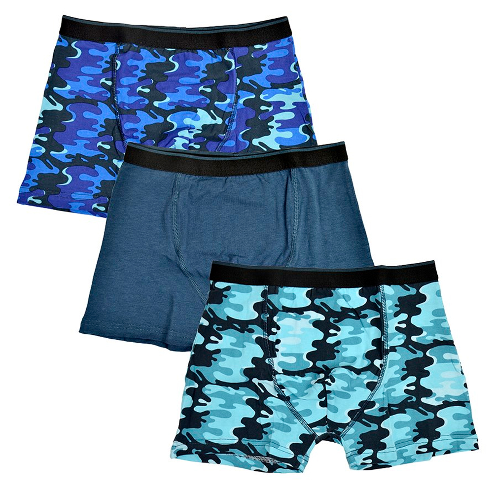 Tom Franks Pojkars Kamouflage Boxershorts (3-pack)
